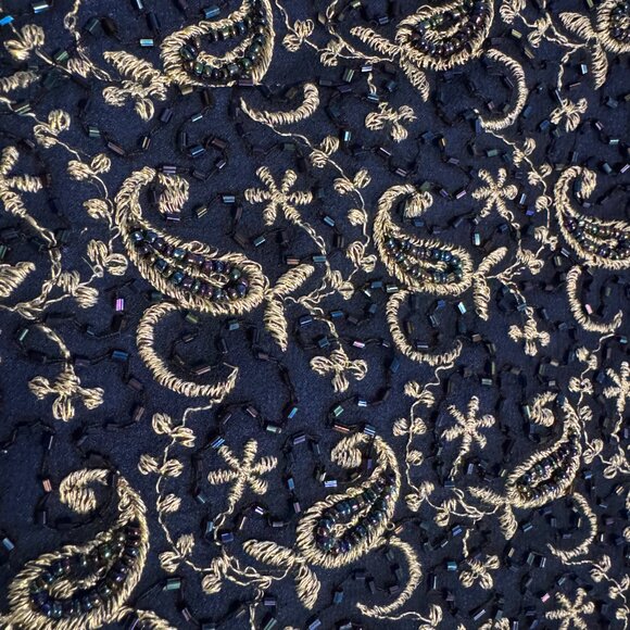 J Laxmi Embroidered Cap Sleeve Top, Women's Size PM - Picture 2 of 5